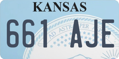 KS license plate 661AJE