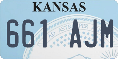 KS license plate 661AJM