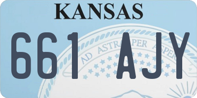 KS license plate 661AJY