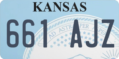 KS license plate 661AJZ