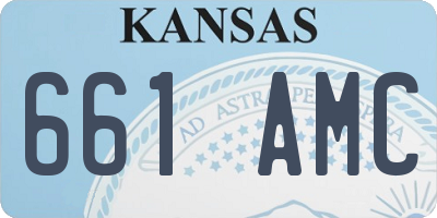 KS license plate 661AMC