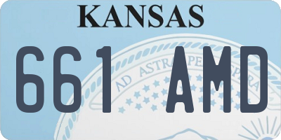 KS license plate 661AMD