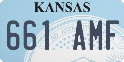 KS license plate 661AMF