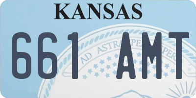 KS license plate 661AMT
