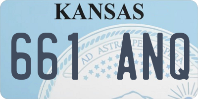 KS license plate 661ANQ