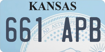 KS license plate 661APB