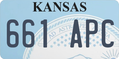 KS license plate 661APC
