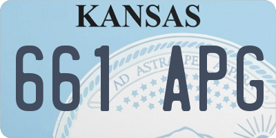 KS license plate 661APG