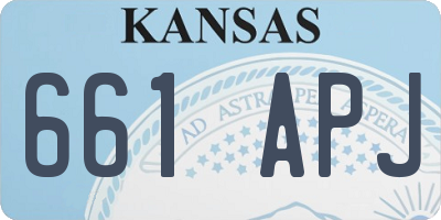 KS license plate 661APJ