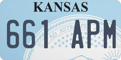 KS license plate 661APM