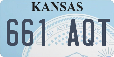 KS license plate 661AQT