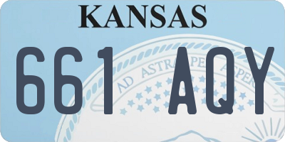 KS license plate 661AQY