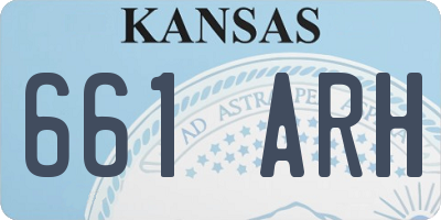 KS license plate 661ARH