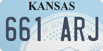 KS license plate 661ARJ