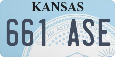 KS license plate 661ASE