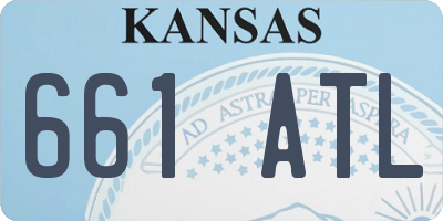 KS license plate 661ATL