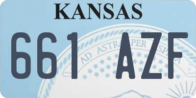 KS license plate 661AZF