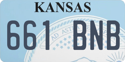 KS license plate 661BNB