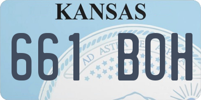 KS license plate 661BOH
