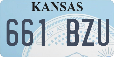 KS license plate 661BZU