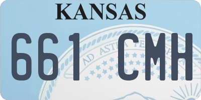 KS license plate 661CMH