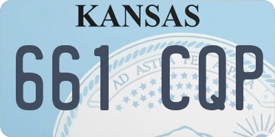 KS license plate 661CQP
