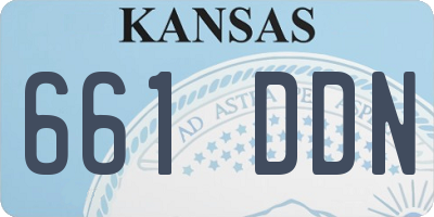 KS license plate 661DDN