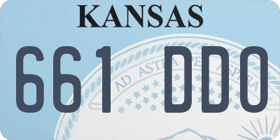 KS license plate 661DDO