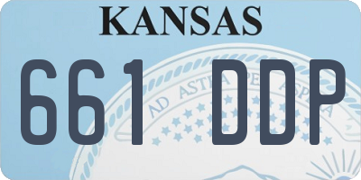 KS license plate 661DDP