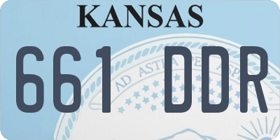 KS license plate 661DDR