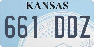 KS license plate 661DDZ