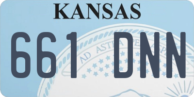 KS license plate 661DNN