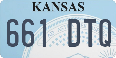 KS license plate 661DTQ