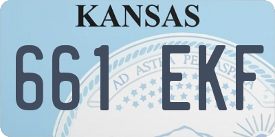 KS license plate 661EKF