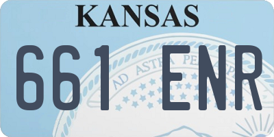 KS license plate 661ENR