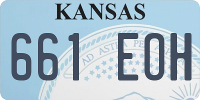 KS license plate 661EOH