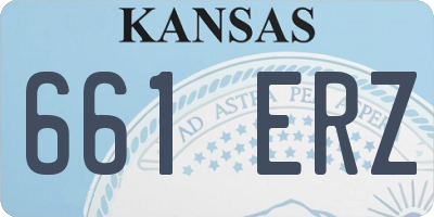 KS license plate 661ERZ
