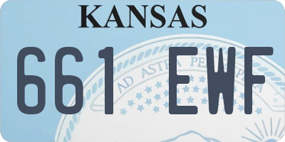 KS license plate 661EWF