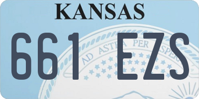 KS license plate 661EZS