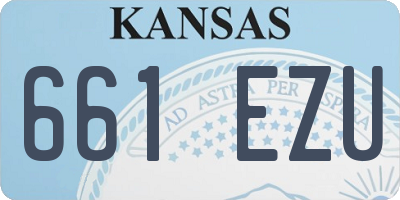 KS license plate 661EZU