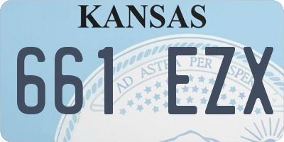 KS license plate 661EZX