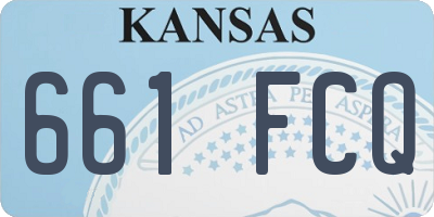 KS license plate 661FCQ