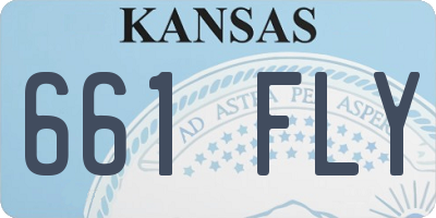 KS license plate 661FLY