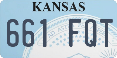KS license plate 661FQT
