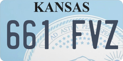KS license plate 661FVZ