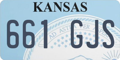KS license plate 661GJS