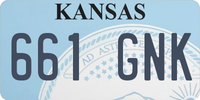 KS license plate 661GNK