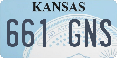 KS license plate 661GNS