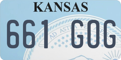 KS license plate 661GOG