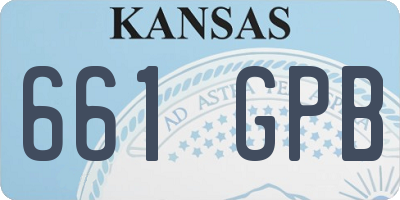 KS license plate 661GPB